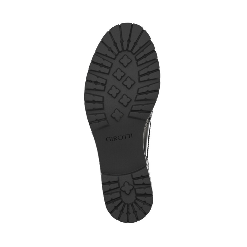 Block Heel Derby Shoes 10991
