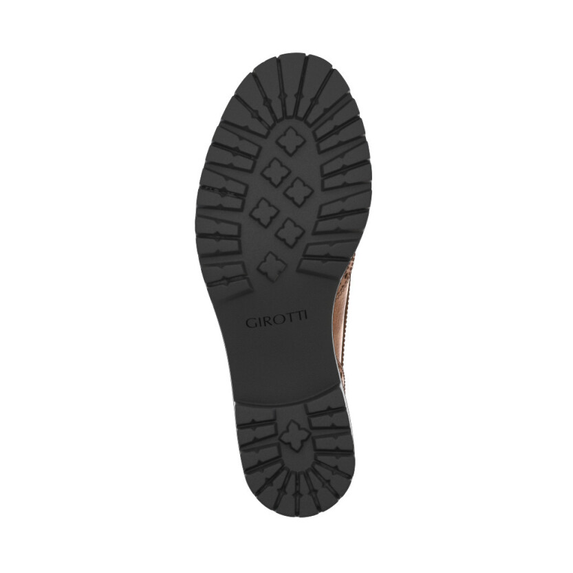 Block Heel Derby Shoes 11009