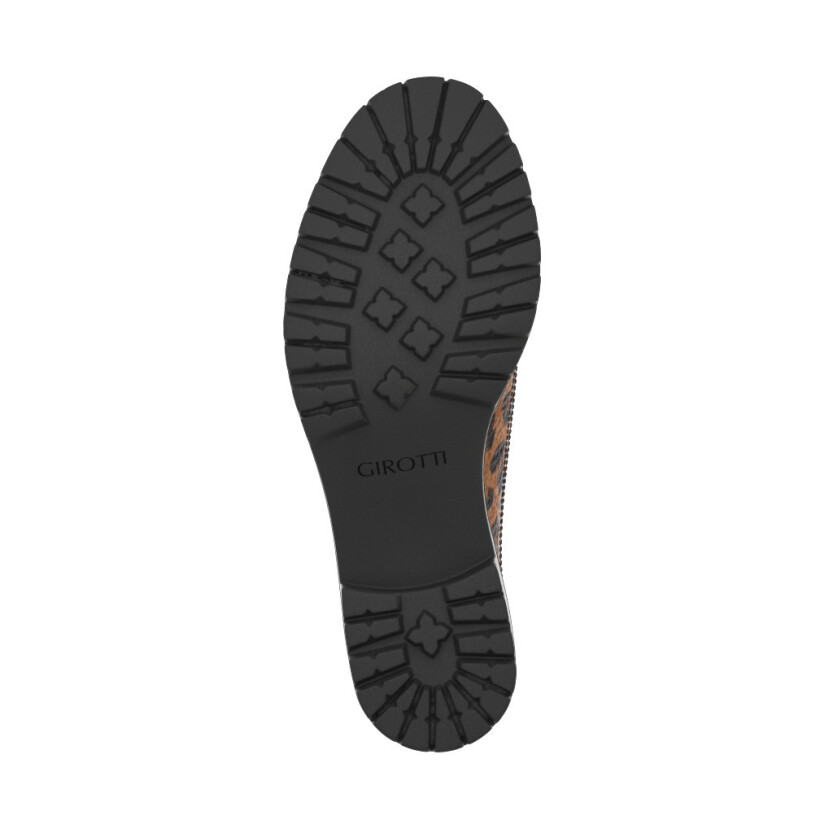 Block Heel Derby Shoes 11015