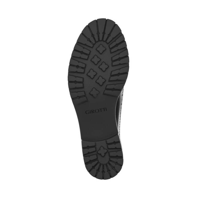Block Heel Derby Shoes 11018