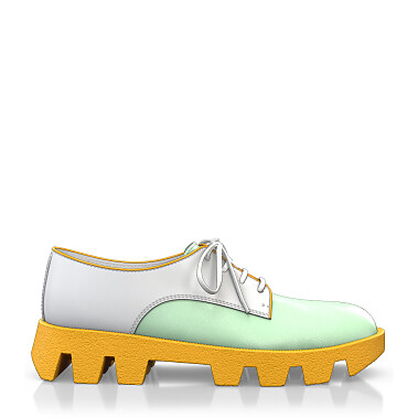 Color Sole Platform Shoes 25664