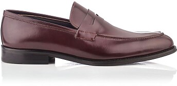 Men`s Penny Loafers Roberto High Shine Brown