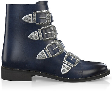 Straps and Metals Ankle Boots 2758