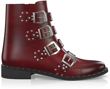 Straps and Metals Ankle Boots 2760