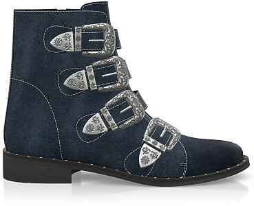 Straps and Metals Ankle Boots 2791