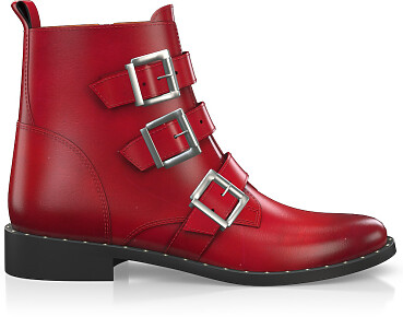 Straps and Metals Ankle Boots 2802