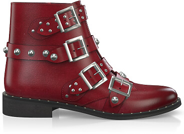 Straps and Metals Ankle Boots 2804