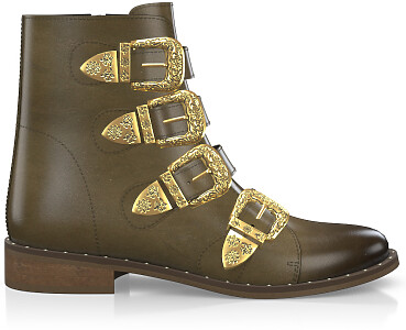 Straps and Metals Ankle Boots 2807