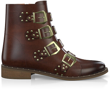 Straps and Metals Ankle Boots 2937