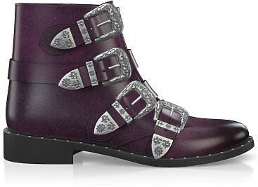 Straps and Metals Ankle Boots 3023