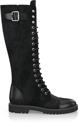 Knee High Lace-Up Boots 3276-96