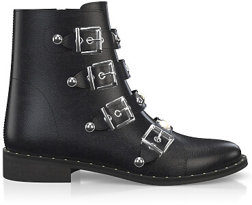 Straps and Metals Ankle Boots 3415-53