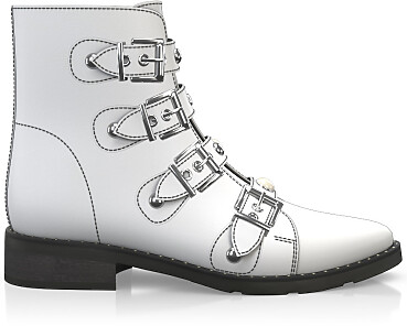 Straps and Metals Ankle Boots 3415-49