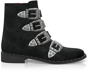 Straps and Metals Ankle Boots 3511