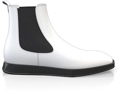 Men`s Square Toe Flat Ankle Boots 22582