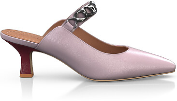 Mid Heel Pointed Toe Shoes 24212