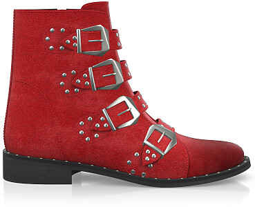 Straps and Metals Ankle Boots 3965