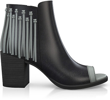 Fringes and Peep-Toe Booties 34307