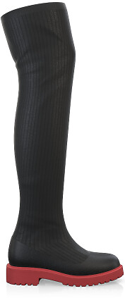 Women's Knitted Over The Knee Boots 40878