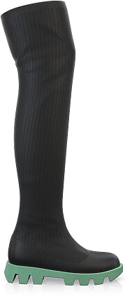 Women's Knitted Over The Knee Boots 41349