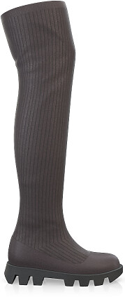 Women's Knitted Over The Knee Boots 41358