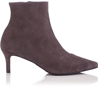 Pointed Toe Ankle Boots Alice Suede Grey