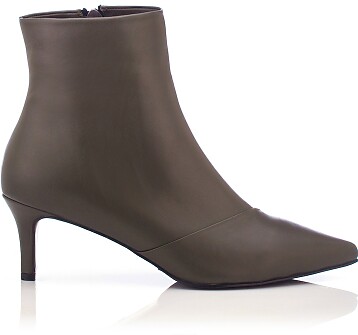 Pointed Toe Ankle Boots Alice Dark Green