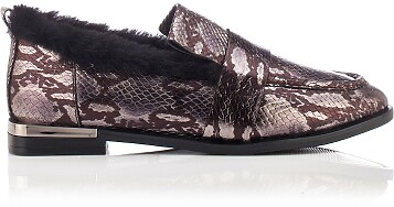 Slip-Ons Giorgia Snake stamped leather Silver