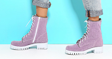 SUMMER LACE-UP ANKLE BOOTS