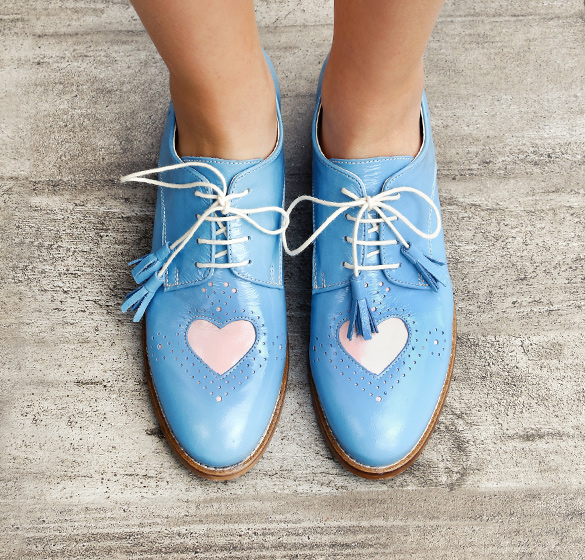 Light blue casual shoes